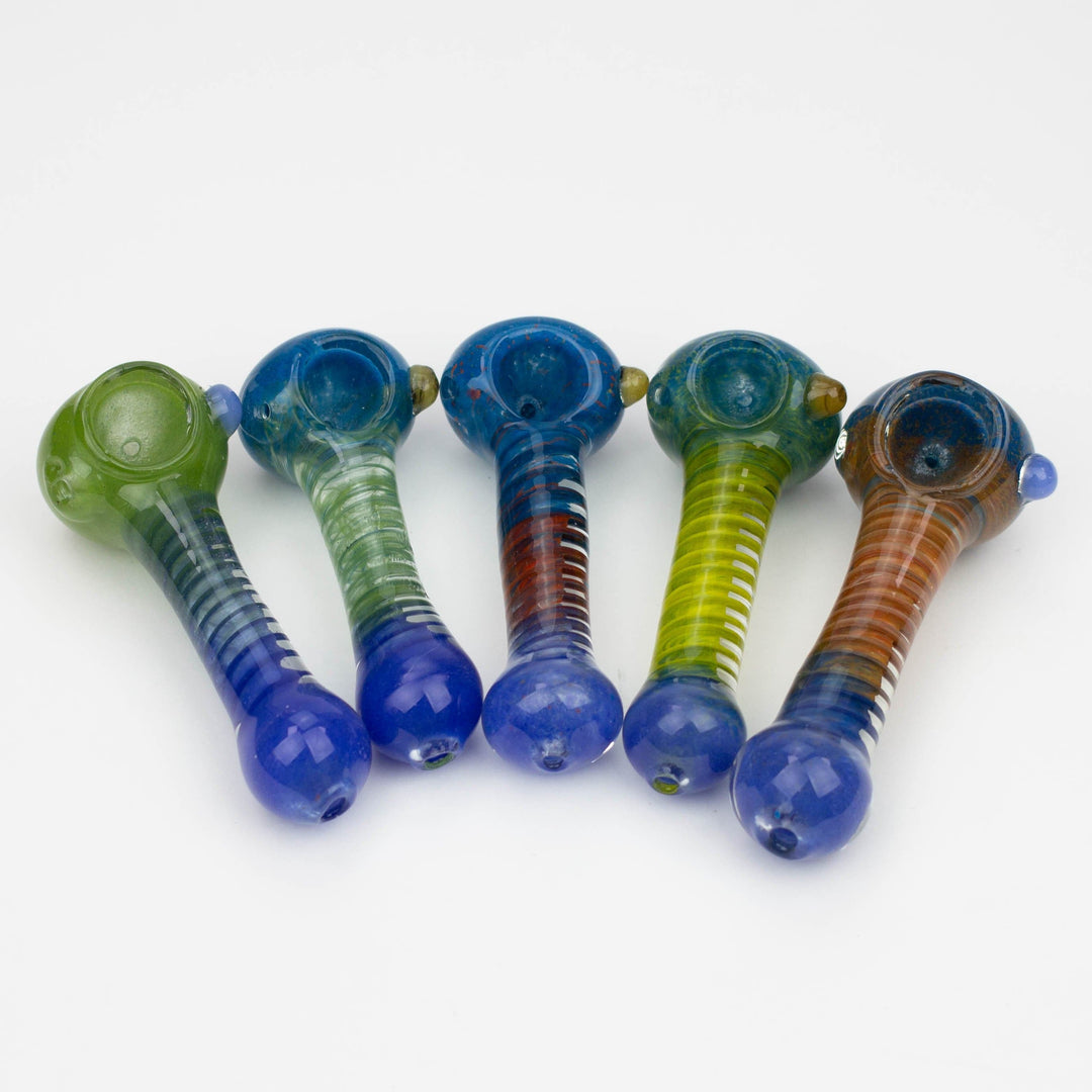 Soft glass hand pipe 4.5"_0