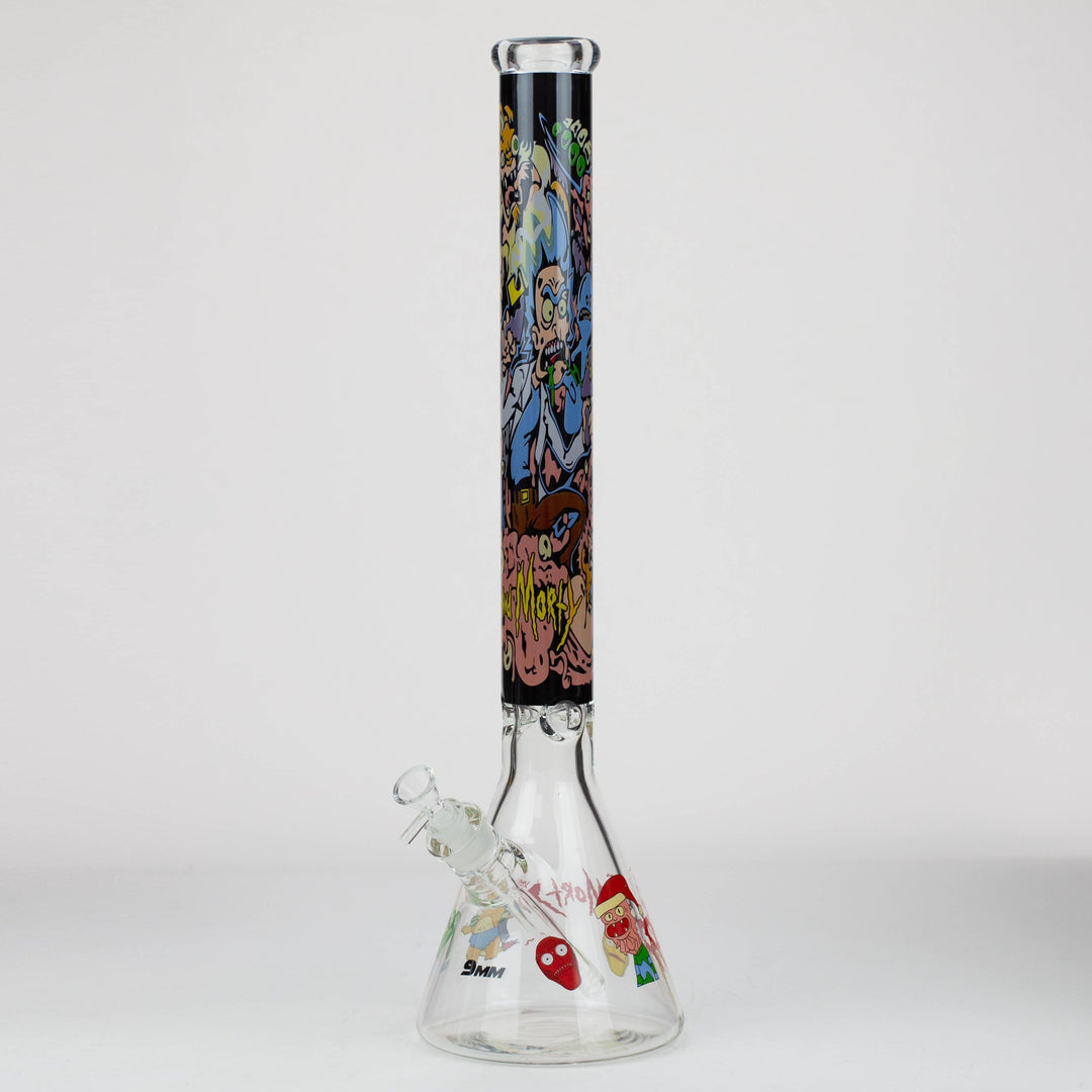 RM Cartoon 9 mm glass water pipes 22"_10