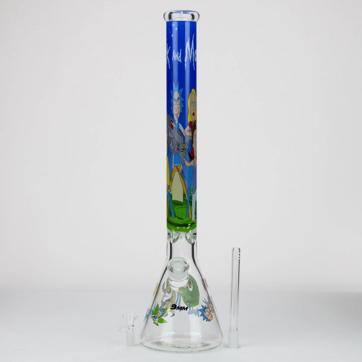 RM Cartoon 9 mm glass water pipes 22"_5