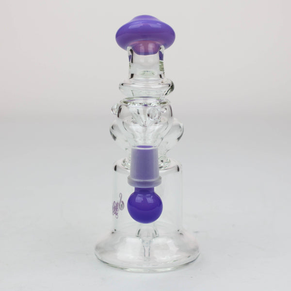 Gili Glass – Purple Clouds 6 Tree Perc Mini Bong