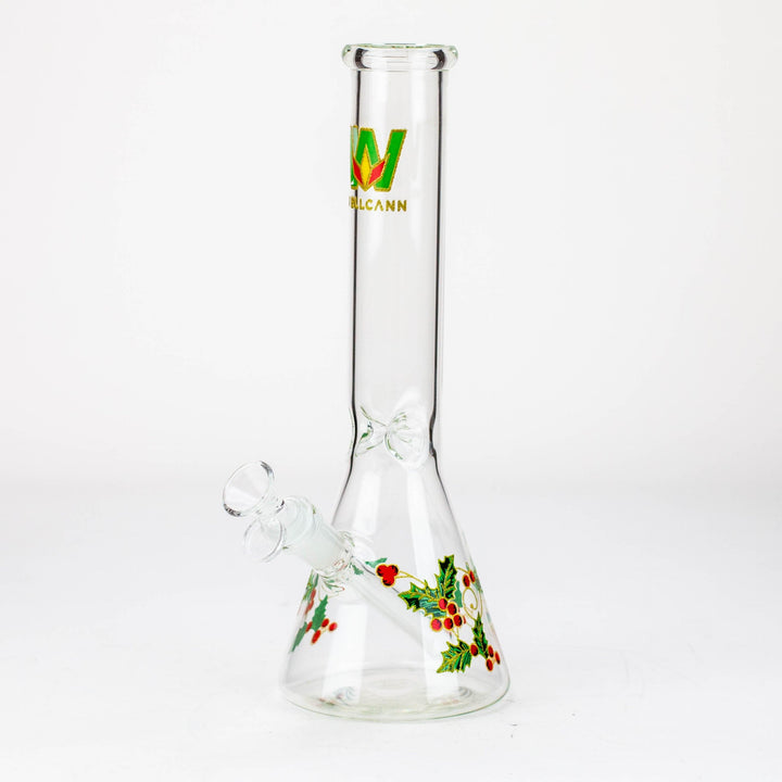 WellCann 12" glass water pipes with Christmas Design_0