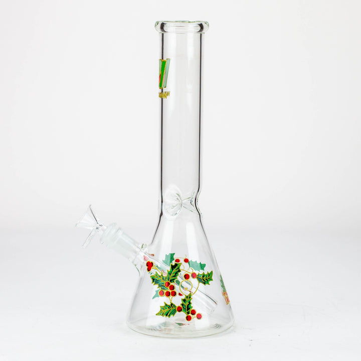 WellCann 12" glass water pipes with Christmas Design_3