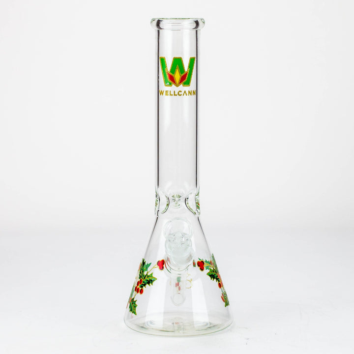 WellCann 12" glass water pipes with Christmas Design_2