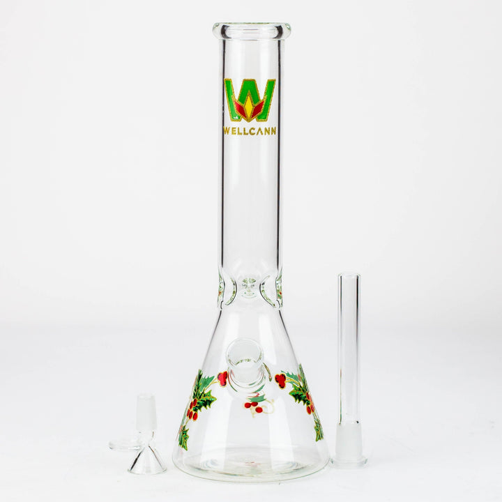 WellCann 12" glass water pipes with Christmas Design_7