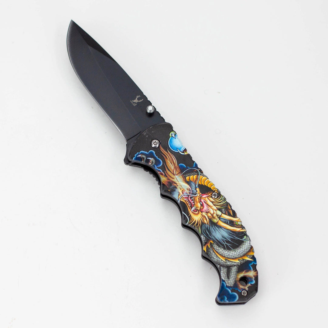 The Bone Edge Night Dragon Folding Knife 8.5″ Stainless Steel_0