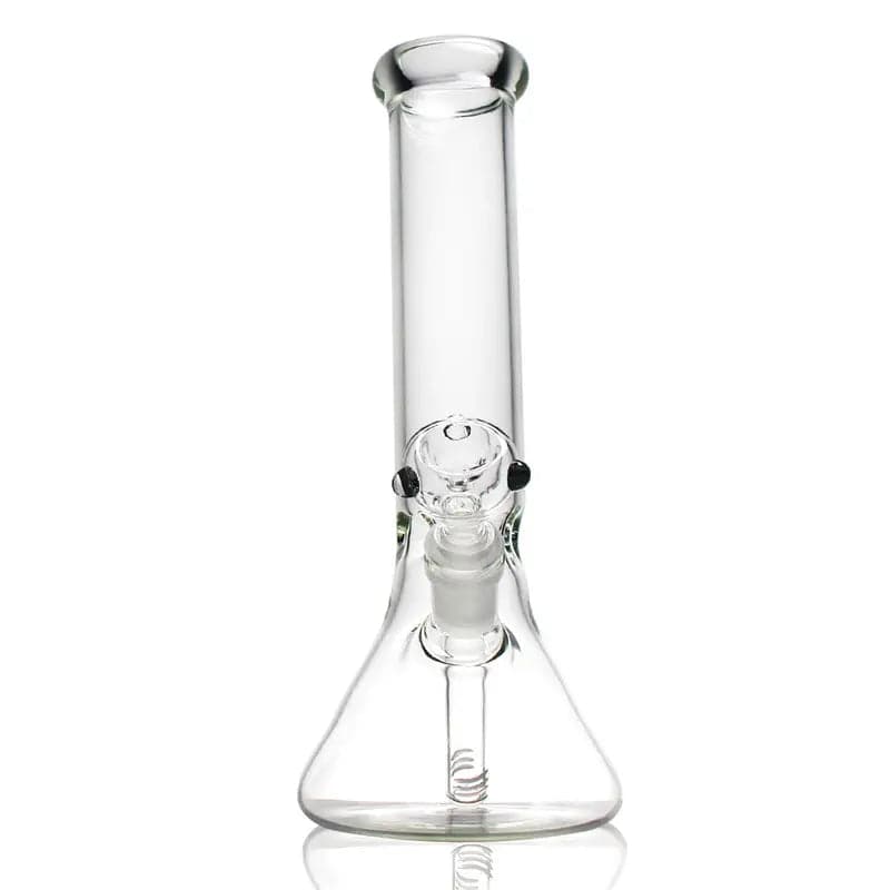 9" Clear Glass Beaker Bong