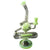 9" Cube Glass Recycler Dab Rig