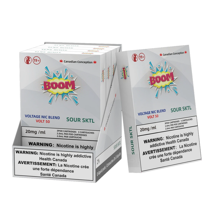 Boom Hybrid Nic Blend Pods 20mg (S Compatible) Box of 5 - Voltage Series