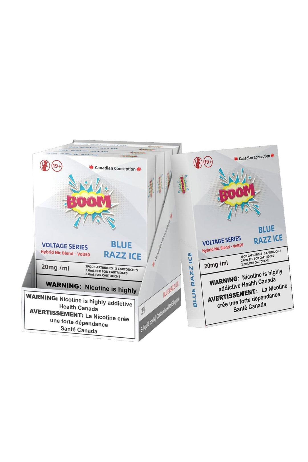 Boom Hybrid Nic Blend Pods 20mg (S Compatible) Box of 5 - Voltage Series