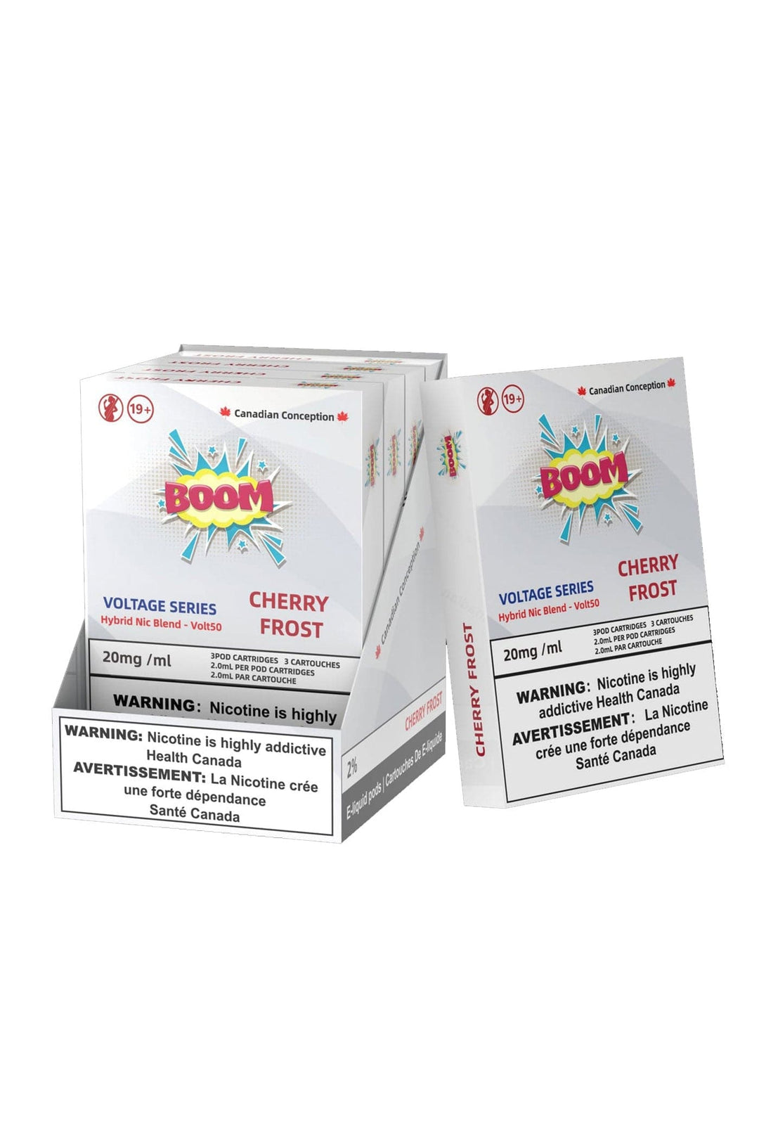 Boom Hybrid Nic Blend Pods 20mg (S Compatible) Box of 5 - Voltage Series