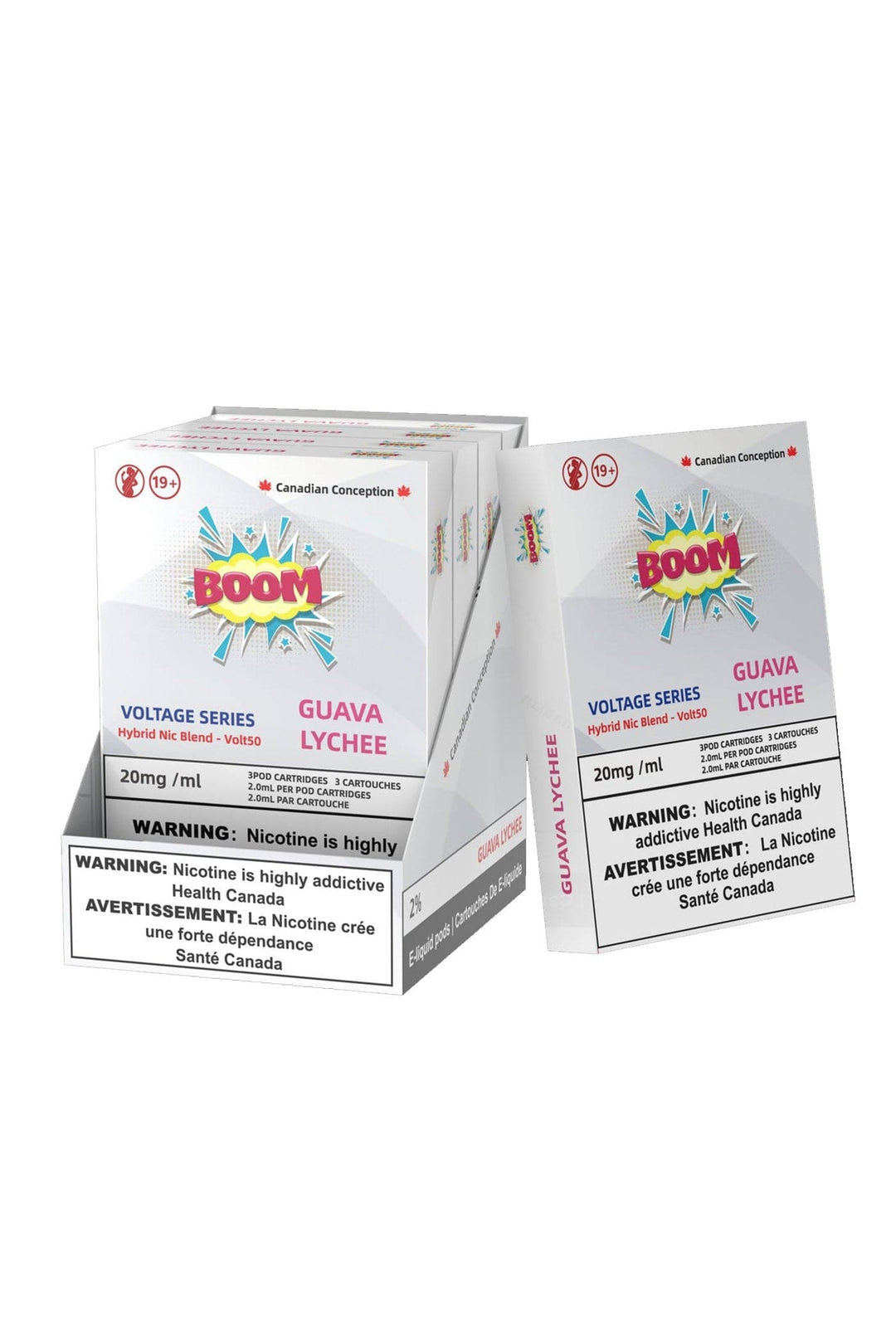 Boom Hybrid Nic Blend Pods 20mg (S Compatible) Box of 5 - Voltage Series