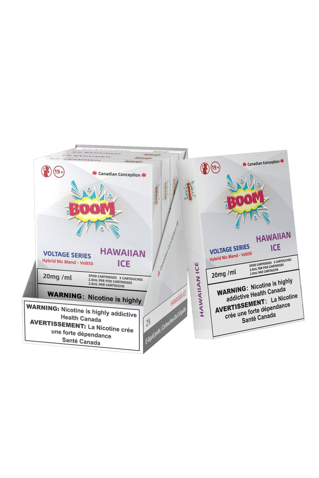 Boom Hybrid Nic Blend Pods 20mg (S Compatible) Box of 5 - Voltage Series