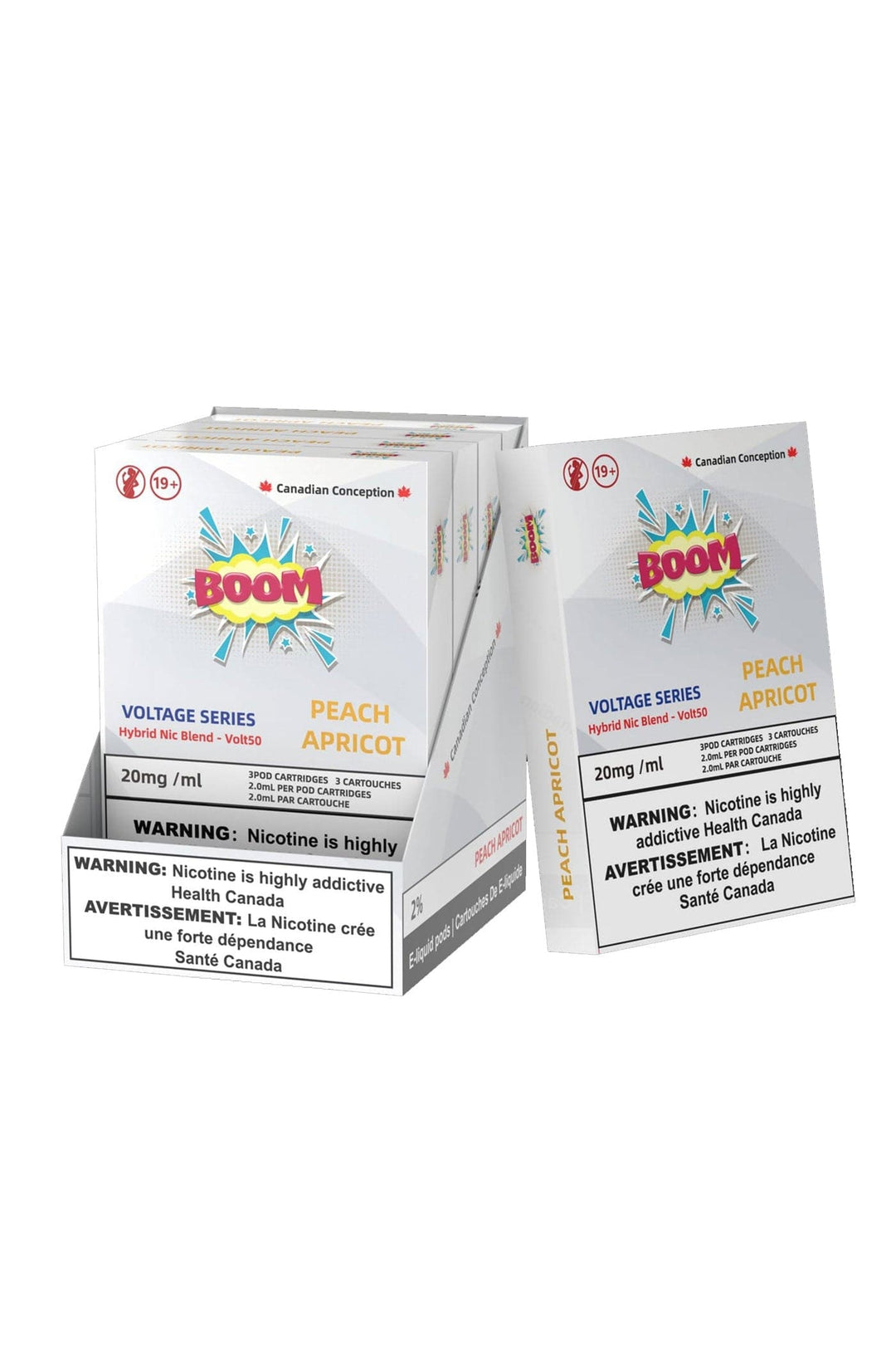 Boom Hybrid Nic Blend Pods 20mg (S Compatible) Box of 5 - Voltage Series