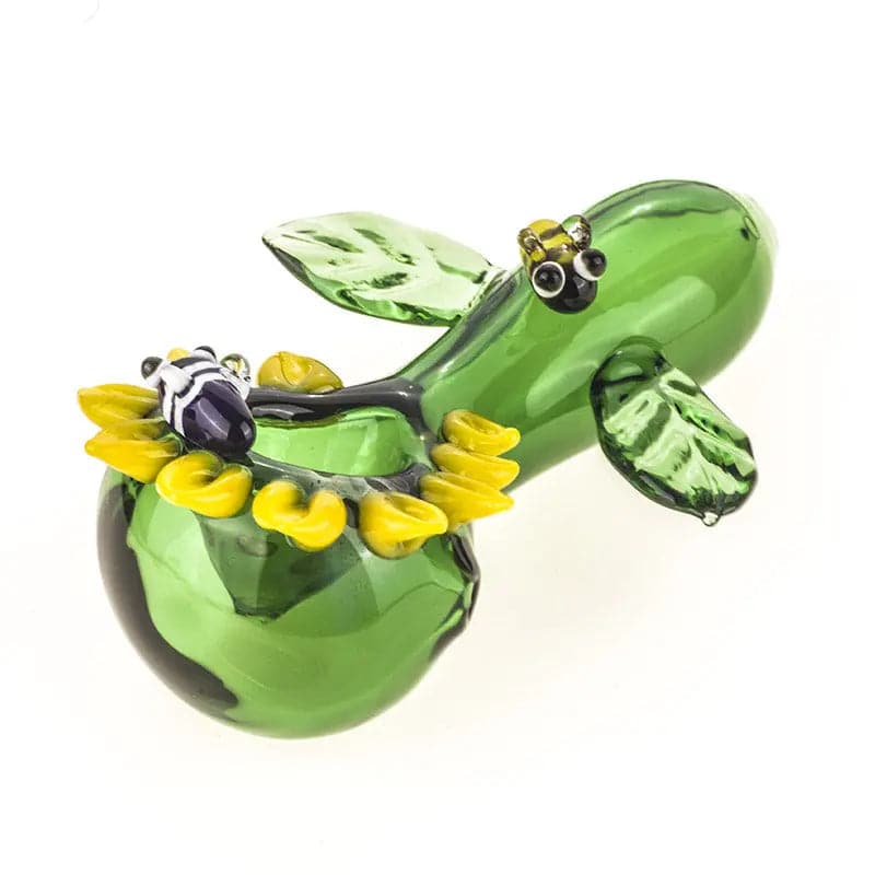 Water and Earth Glass Spoon Pipe - Sunflower Pipes Brooklyn's Best Smoke  Shop