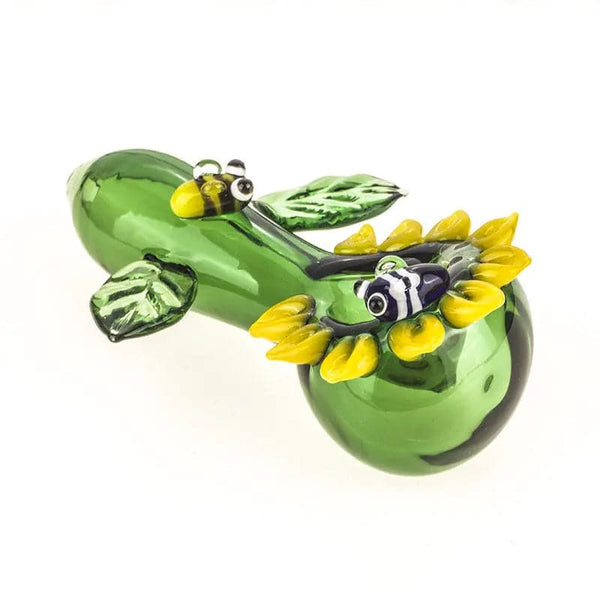 Water and Earth Glass Spoon Pipe - Sunflower Pipes Brooklyn's Best Smoke  Shop