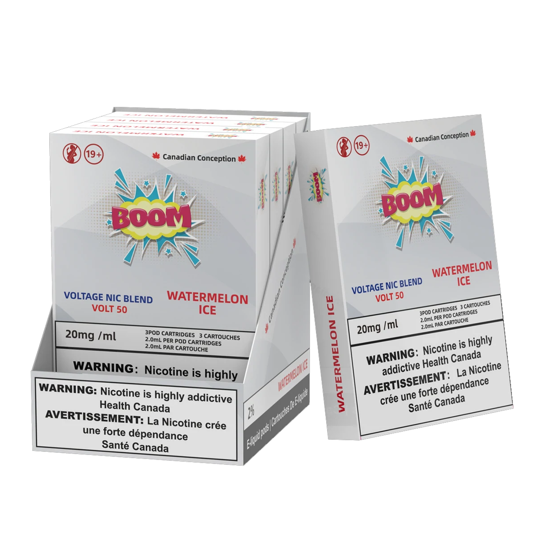 Boom Hybrid Nic Blend Pods 20mg (S Compatible) Box of 5 - Voltage Series